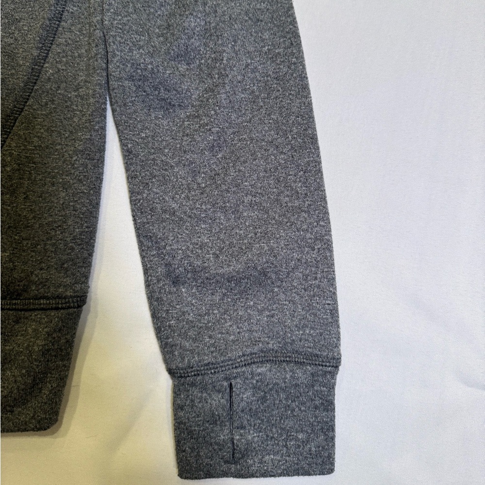 Adidas Charcoal Hoodie with Bright Orange Lining - Picture 5 of 5